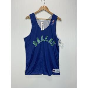 VINTAGE CHAMPION DALLAS MAVERICKS PRACTICE JERSEY BRAND NEW WITH TAGS SIZE LARGE